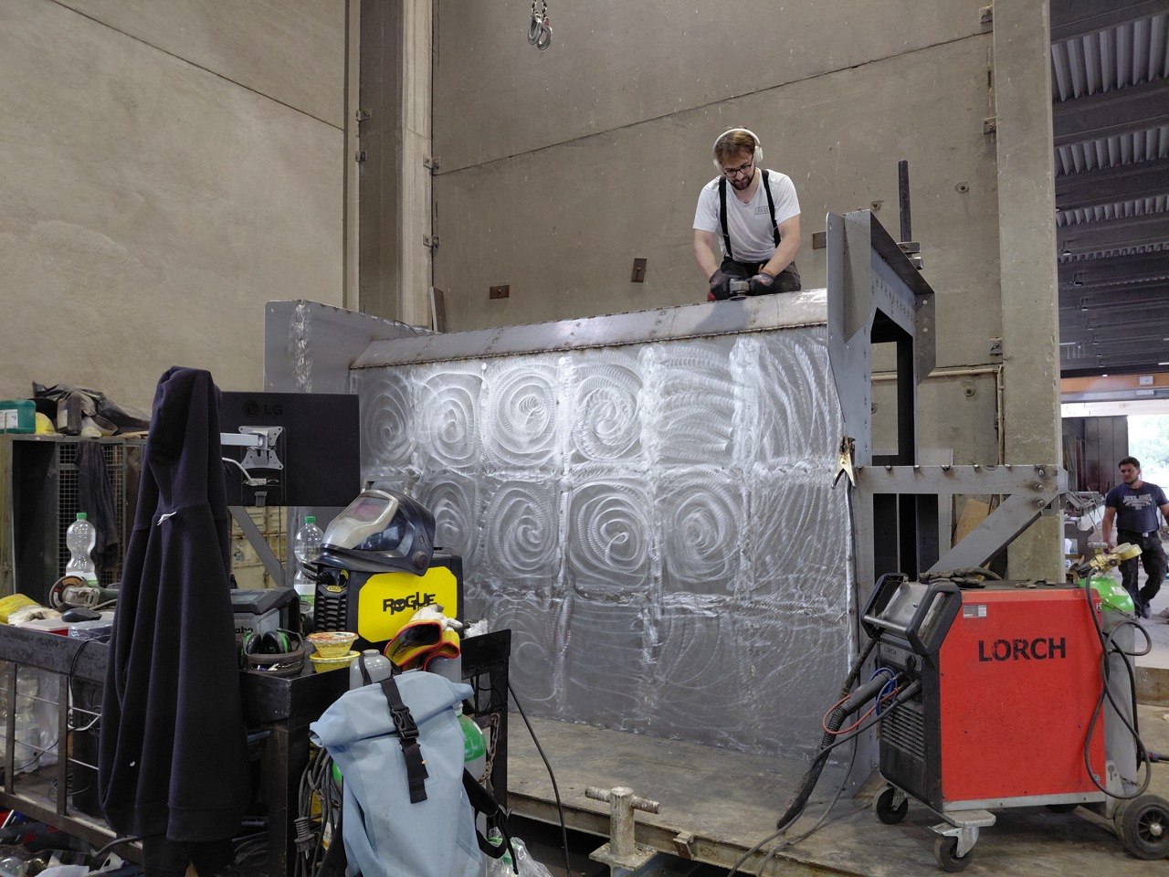 Stahlform für Betonfertigteile in der Werkstatt