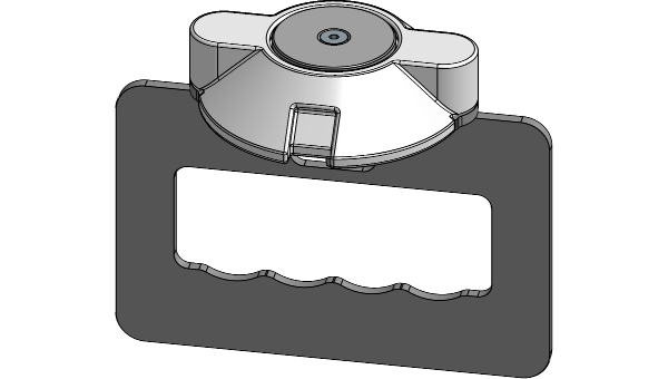 CAD view of a mold detail